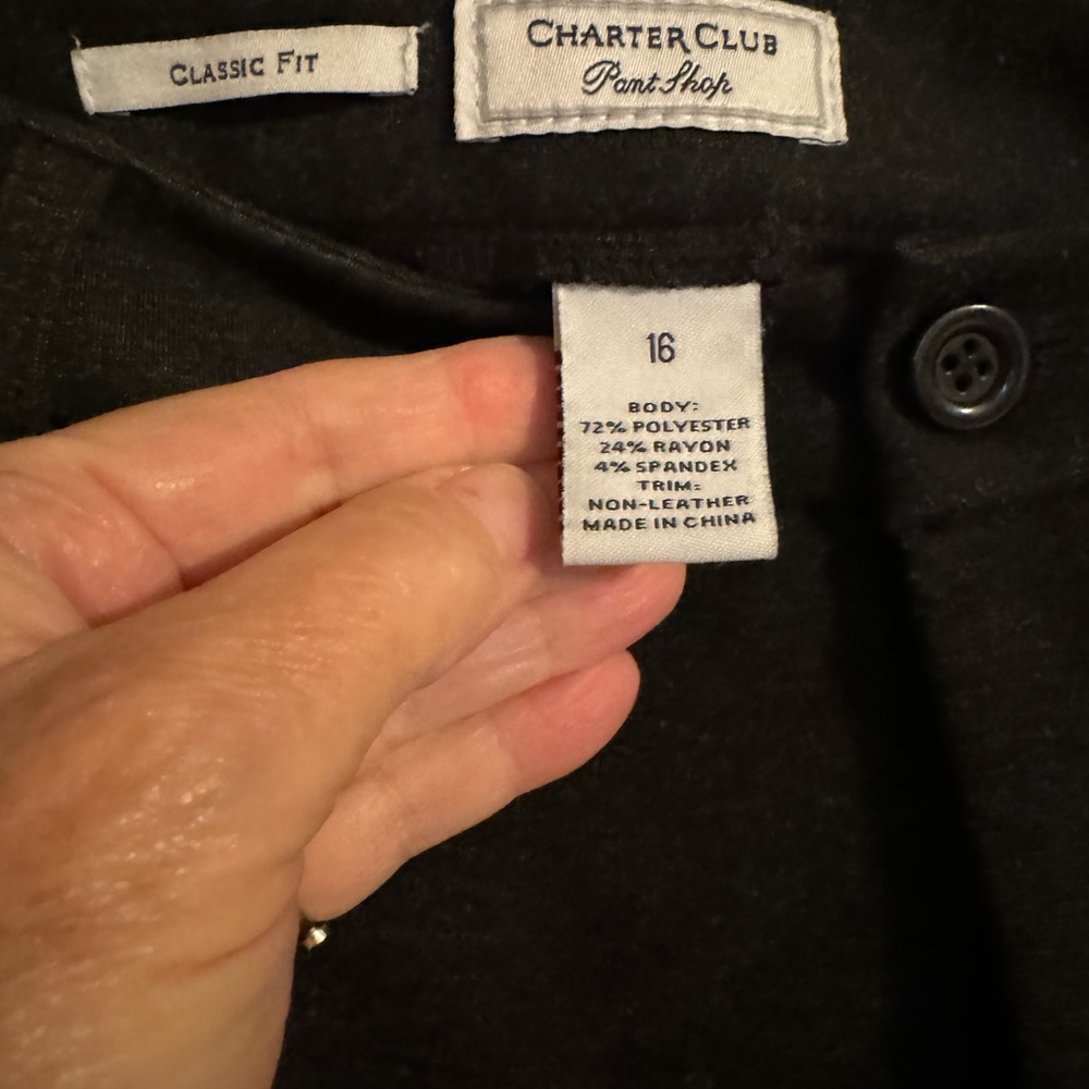 Charter Club classic fit dress pants